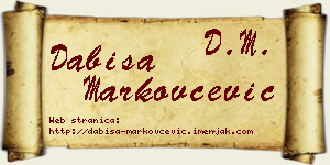 Dabiša Markovčević vizit kartica